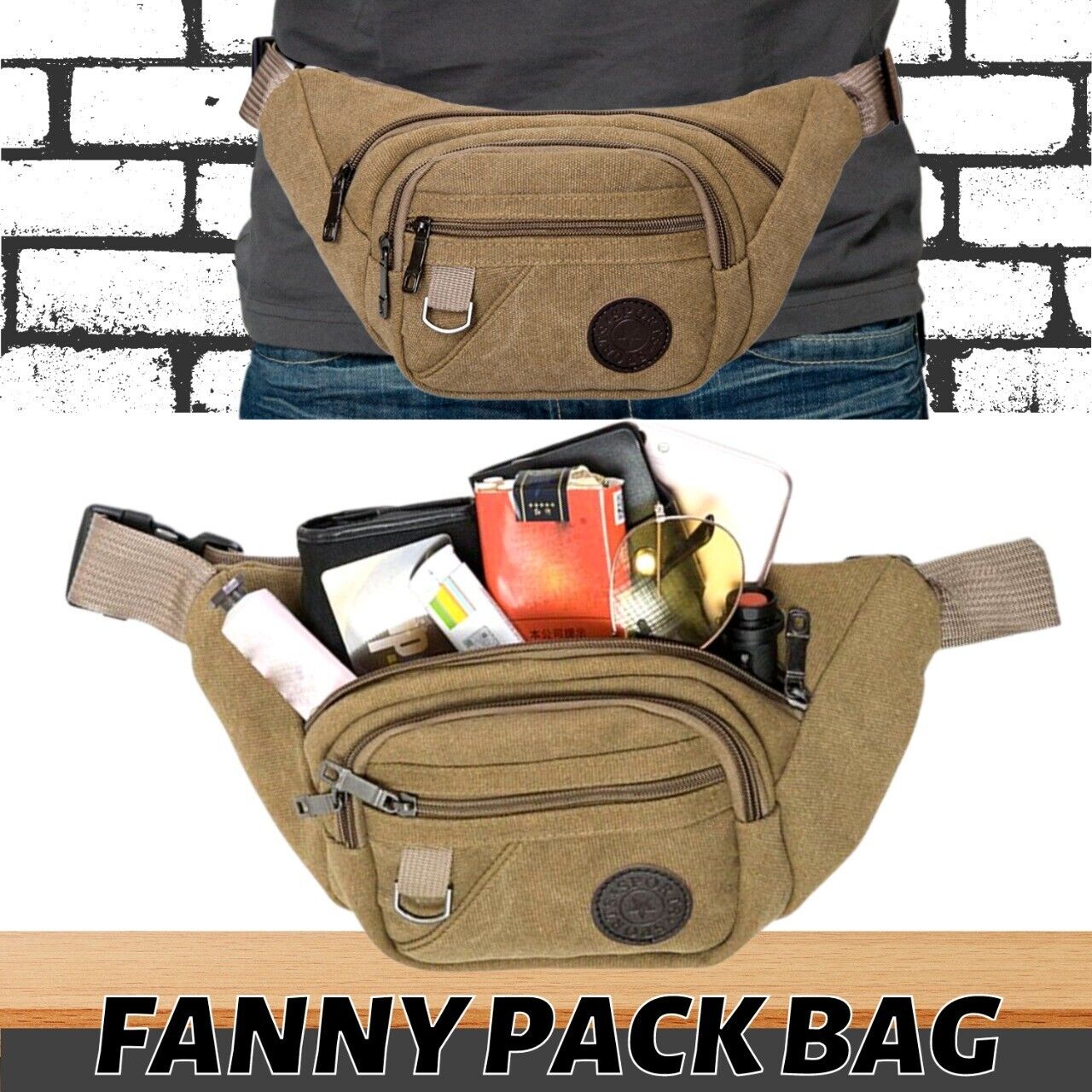 Cycling Belt Waist Bag Fanny Pack Outdoor Pouch Camping Hiking Running Chest New Image