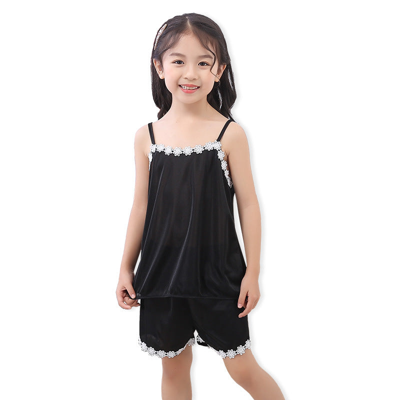 New Product Cute Children Sling Pajamas Girl Image