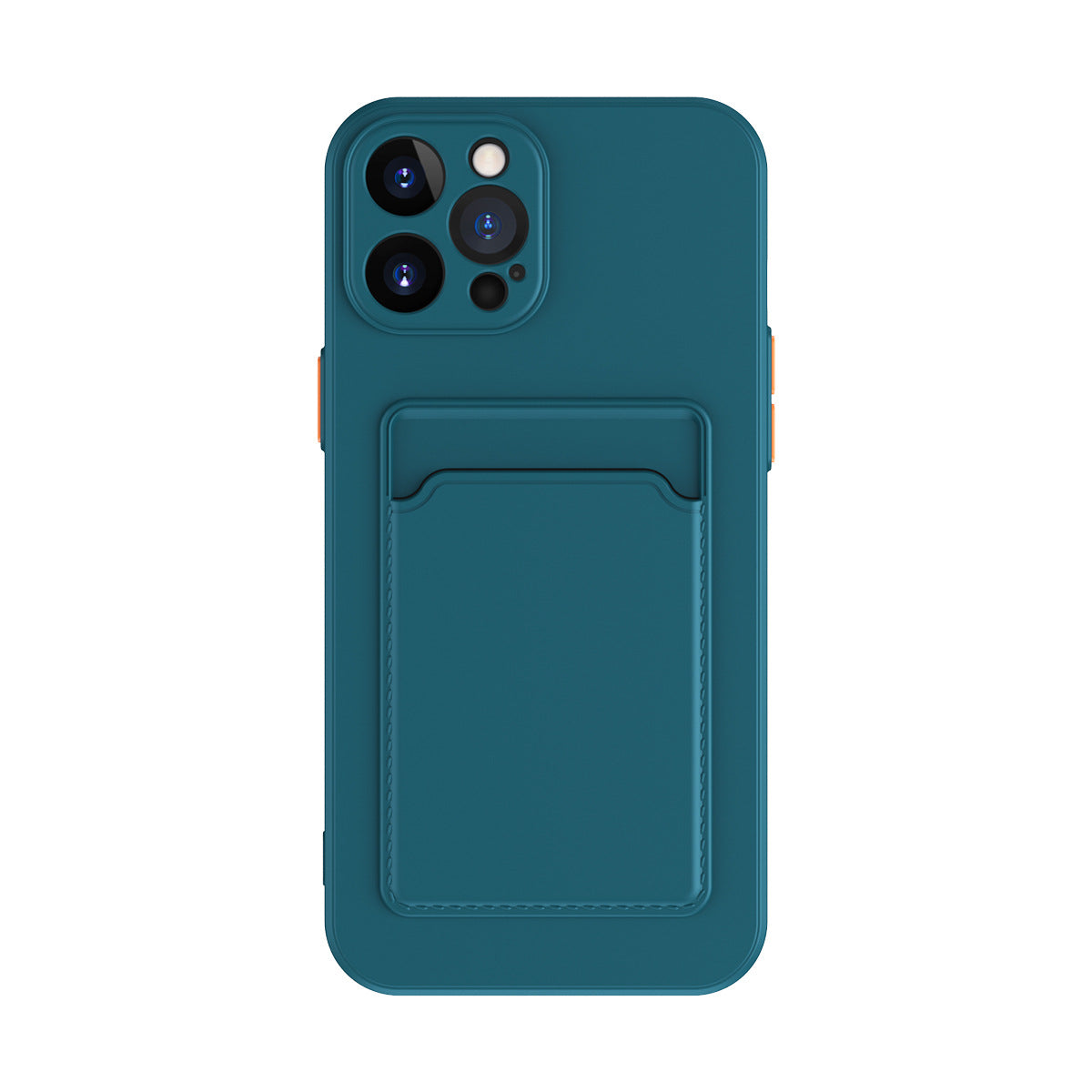 Simple Pure Color Liquid Silicone Phone Case Image