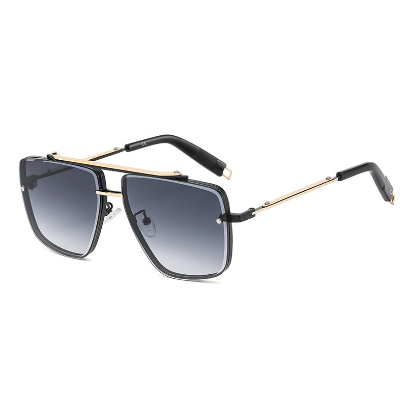 Twin-beam Metal Sunglasses For Men Image