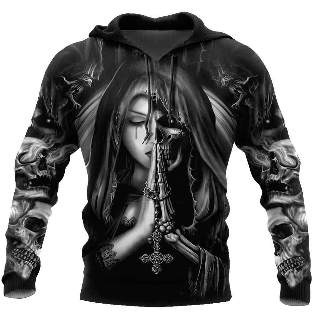 Halloween Skull Anime 3D Sweatshirt Image