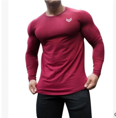 New Long Sleeve T Shirt Sport Men Gym Shirt Quick Dry Gym Fitness Training Running T Shirt Men Workout T-Shirt Bodybuilding Tops Image