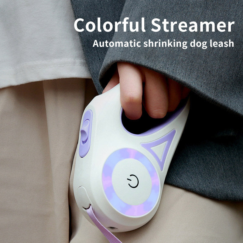 Dog Leash Retractable Leash And Dog Collar Spotlight Automatic Pet Dog Cat Traction Rope For Small Medium Dogs Pet Product Image