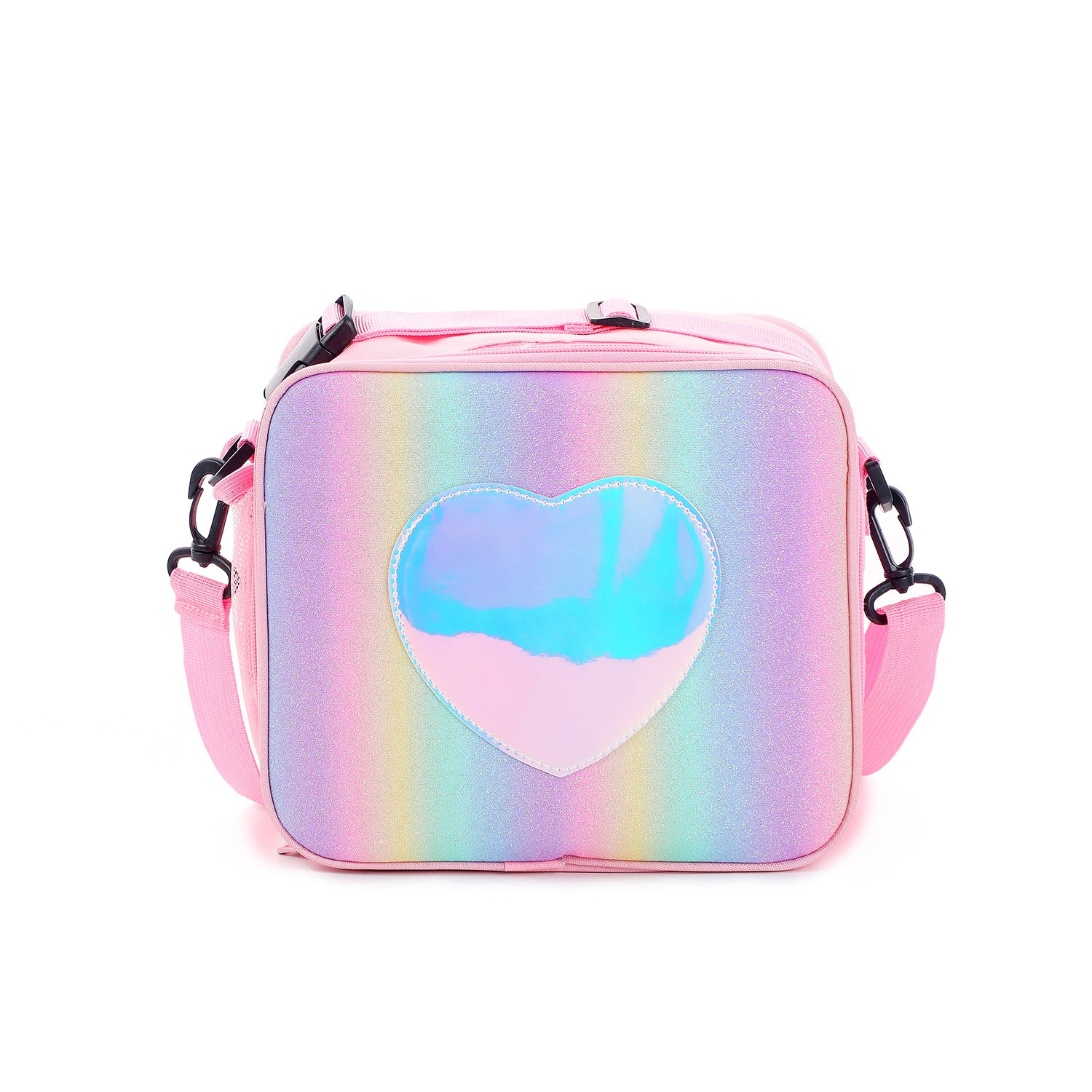 Laser Simple Rainbow Color Insulation Bento Bag Image