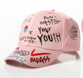 New WHAT Graffiti Baseball Cap Hip Hop Tide Hat Summer Travel Shade Caps Men Women Outdoor Sports Casual Hats Snapback Hats Gorr Image