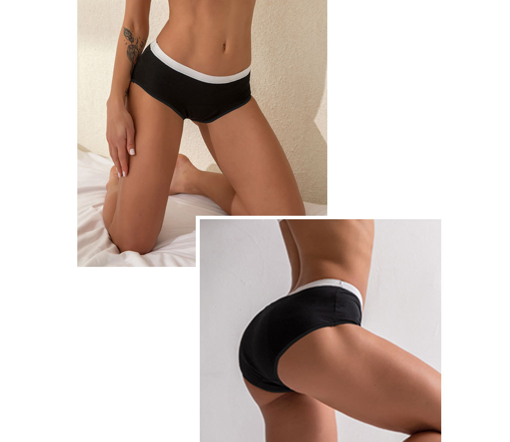 Large Size Ladies Cotton Physiological Underwear Front And Rear Leak-proof Four-layer Sanitary Napkin-free Aunt Panties Image