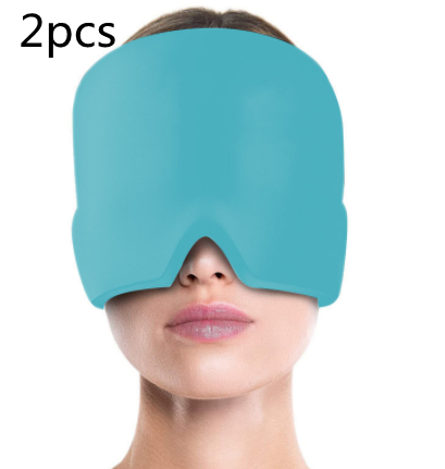 Ice Compress Headache Eye Mask Hat Relief For Migraines, Stress, And Tension Massage Tool Image