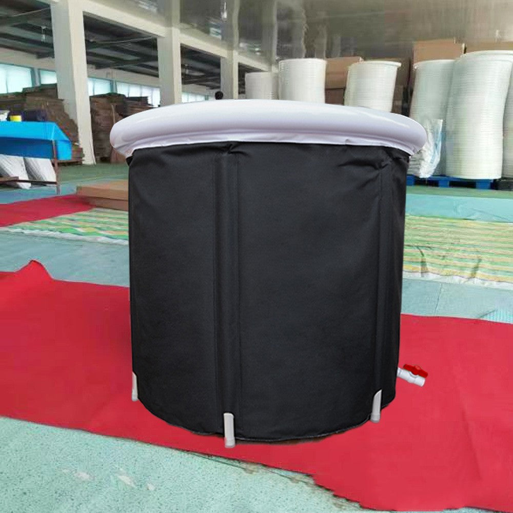 Portable Ice Baths Inflatable Air Ring PVC Bath Bath Household Bath Tub Holder Foldable Bath Tub For Recovery Therapy Outdoor Image