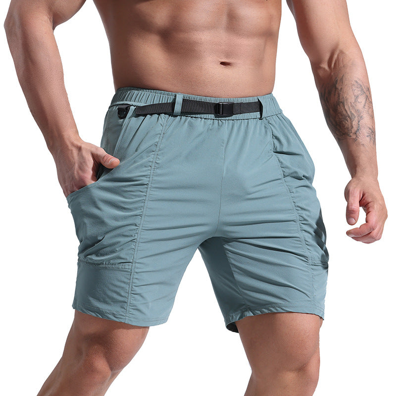 Athletic Shorts For Men With Pockets And Elastic Waistband Cargo Shorts Image