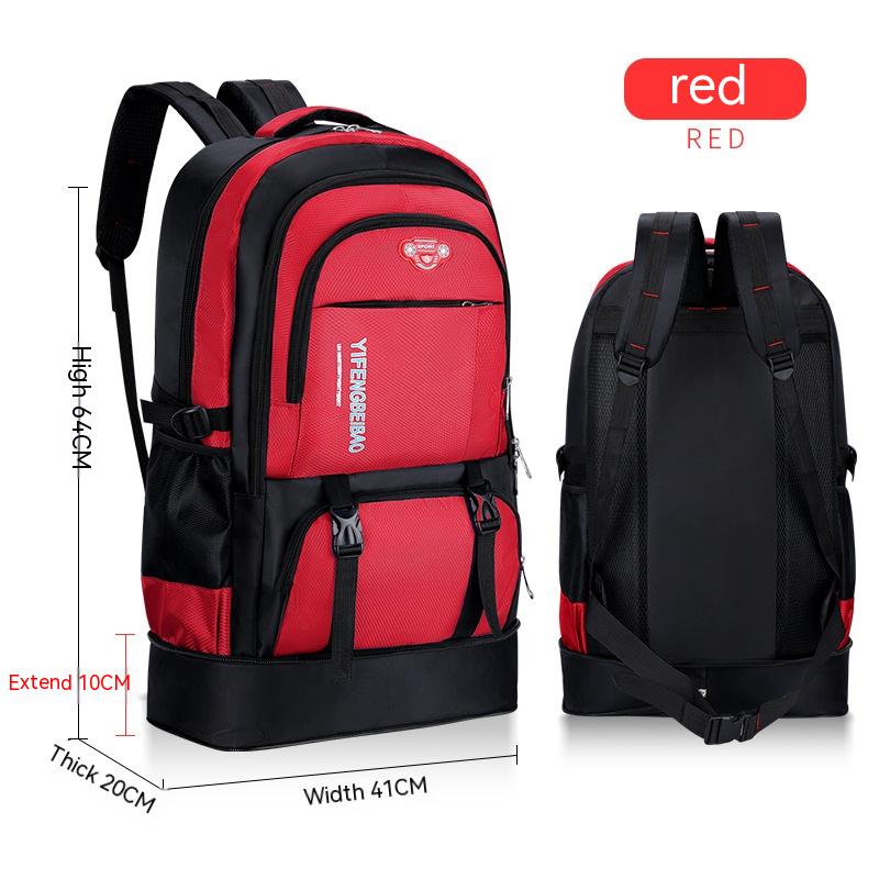 Men's Big Travel Tourist Mountaineering Outdoor Large Capacity Luggage Backpack Image