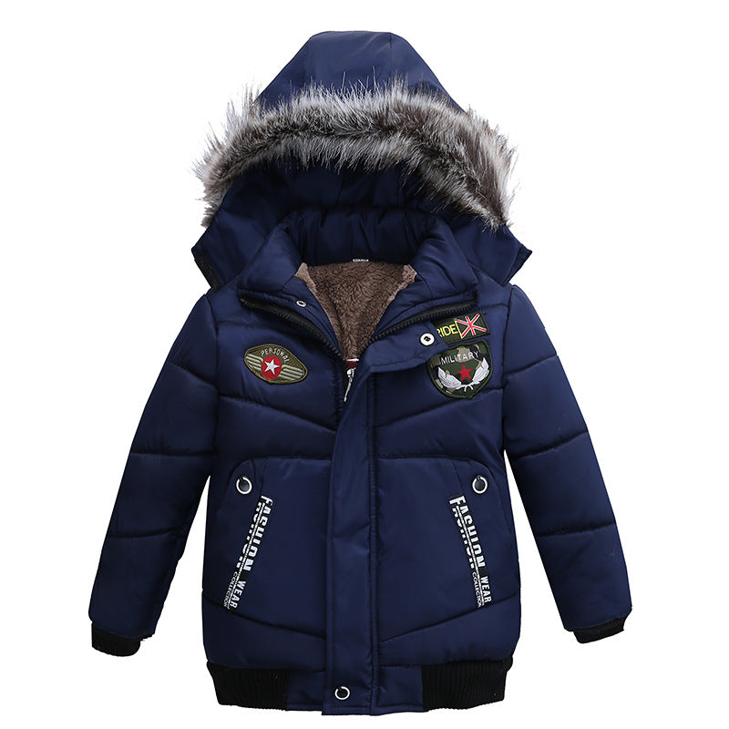 Small And Medium-Sized Boys Cotton-Padded Jackets Image