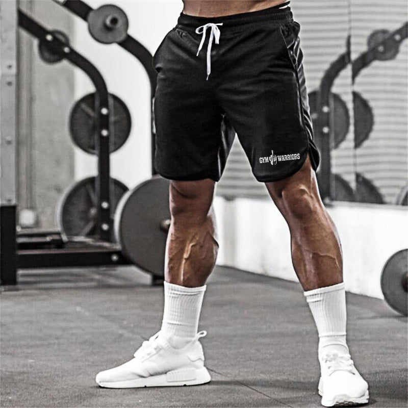 Summer Brand Mesh Quick Dry Fitness Shorts Men Gym Knee Image