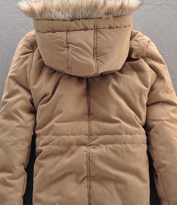 Men Winter Coat Lamb Wool Liner Thick Padded Jacket Men's Cotton Coat Image