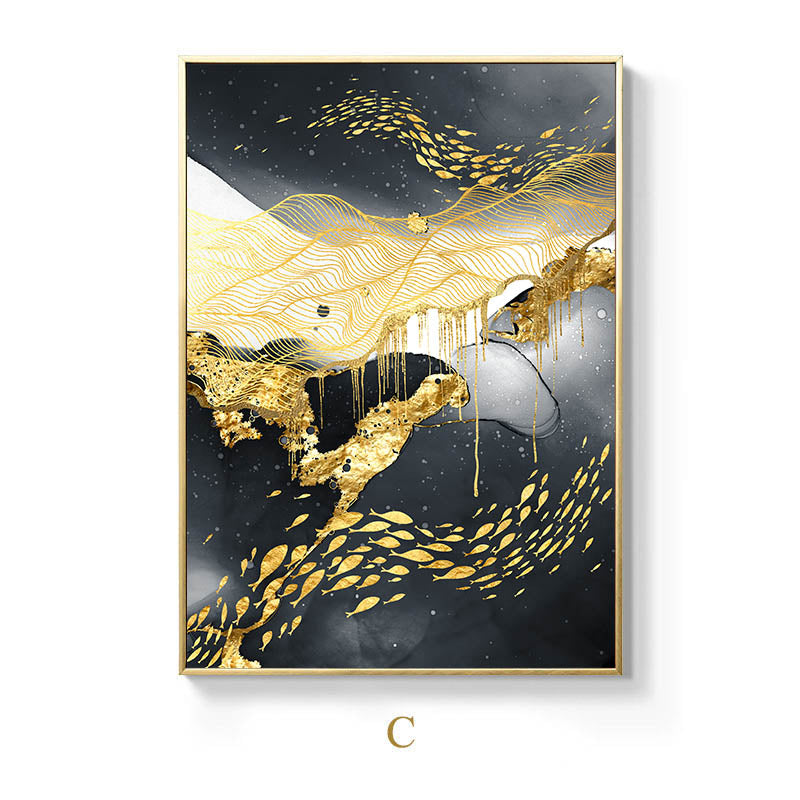 Golden Black And White Wall Art Posters And Image