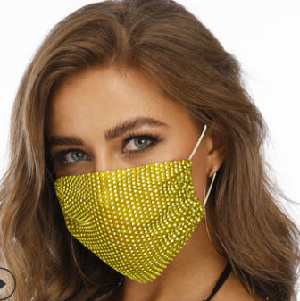 Novelty Fishnet-shaped Star Rhinestone Face Mask Image