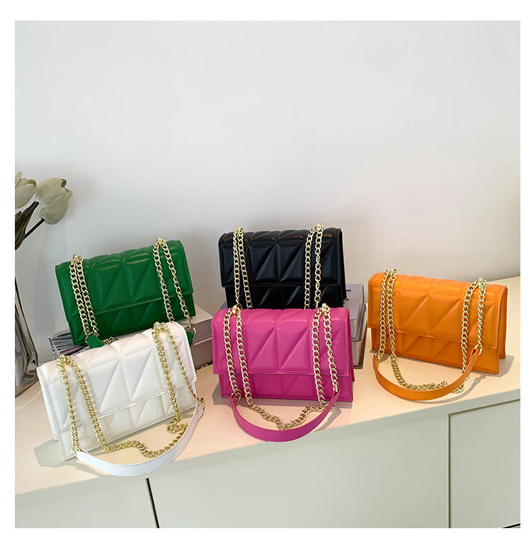 Small Square Bags Fashion Chain Crossbody Shoulder Bag Image