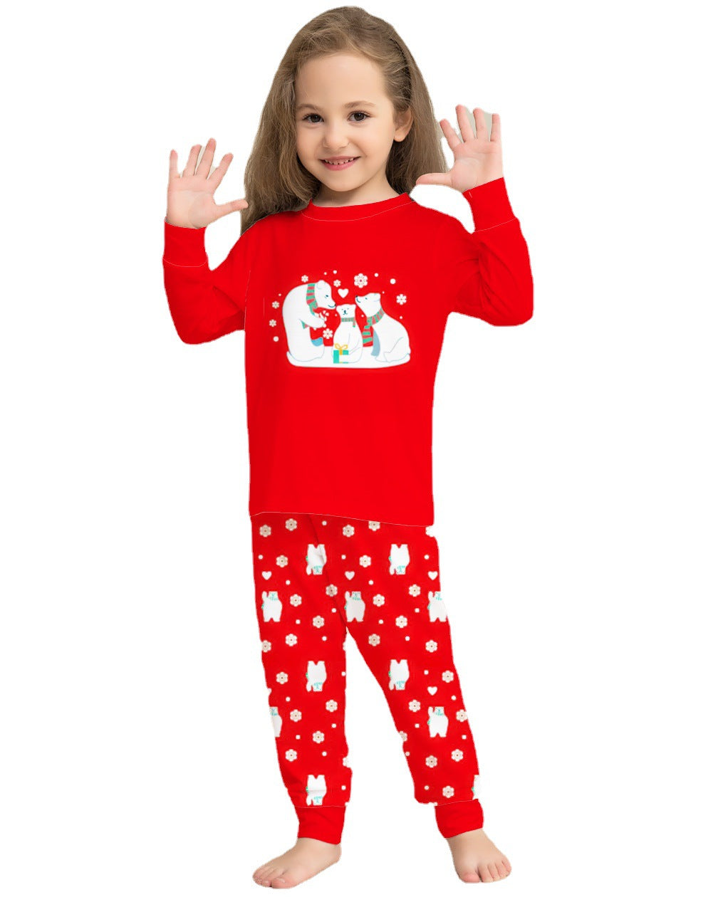 Christmas Family Pajamas Matching Sets Christmas Sleepwear Parent-Child Pjs Outfit For Christmas Holiday Xmas Party Image