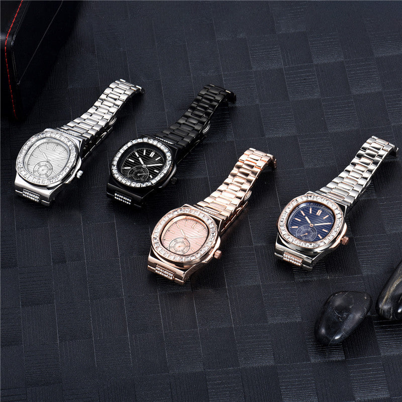 Mens Fashion Alloy  Luxury Brand Diamond Gifts Watches Image