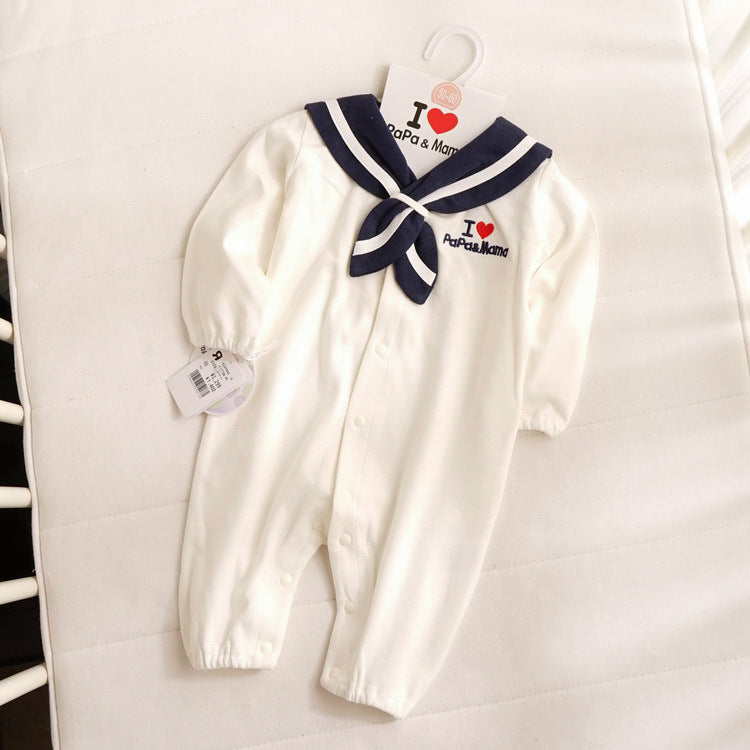 Navy Style Baby Clothes Newborn Clothes Baby Onesies Image