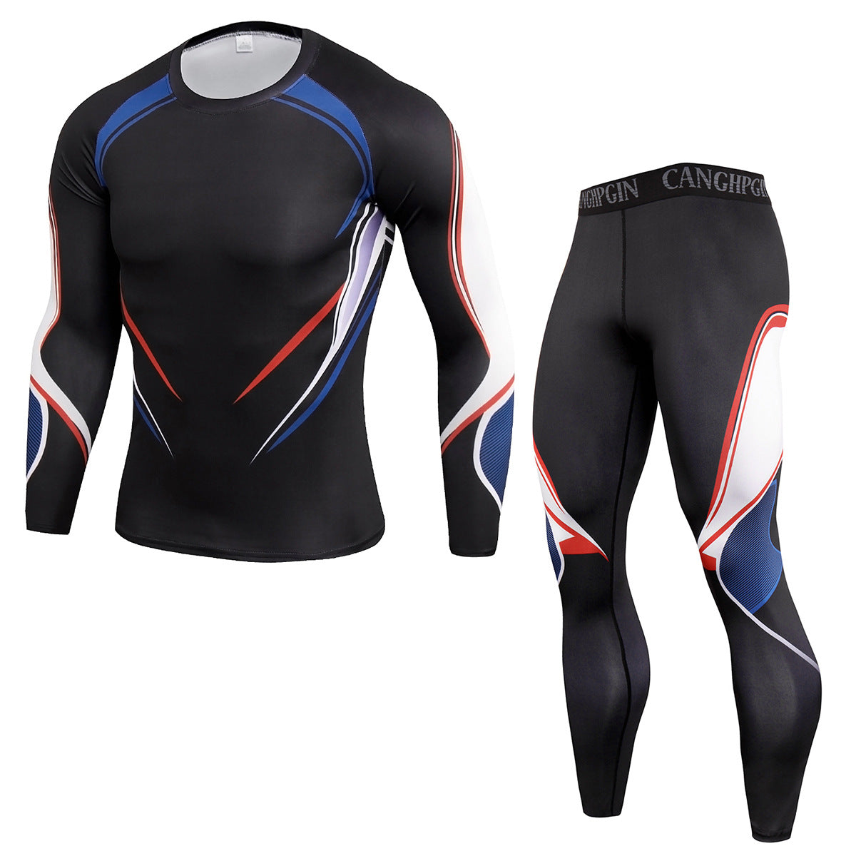 Men's PRO Tight Fitness Sports Training Suit Stretch Image