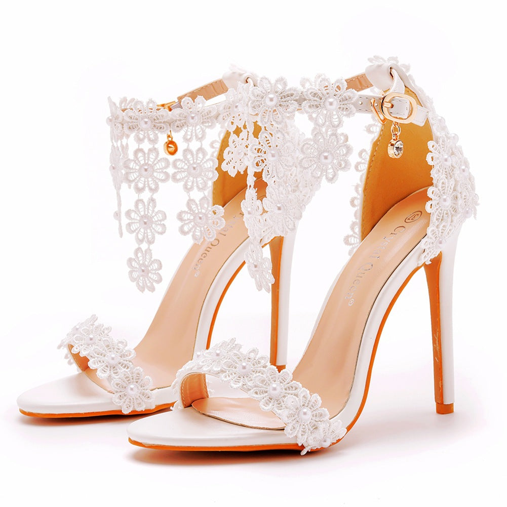 Rhinestone High Heel Shoes Women Image