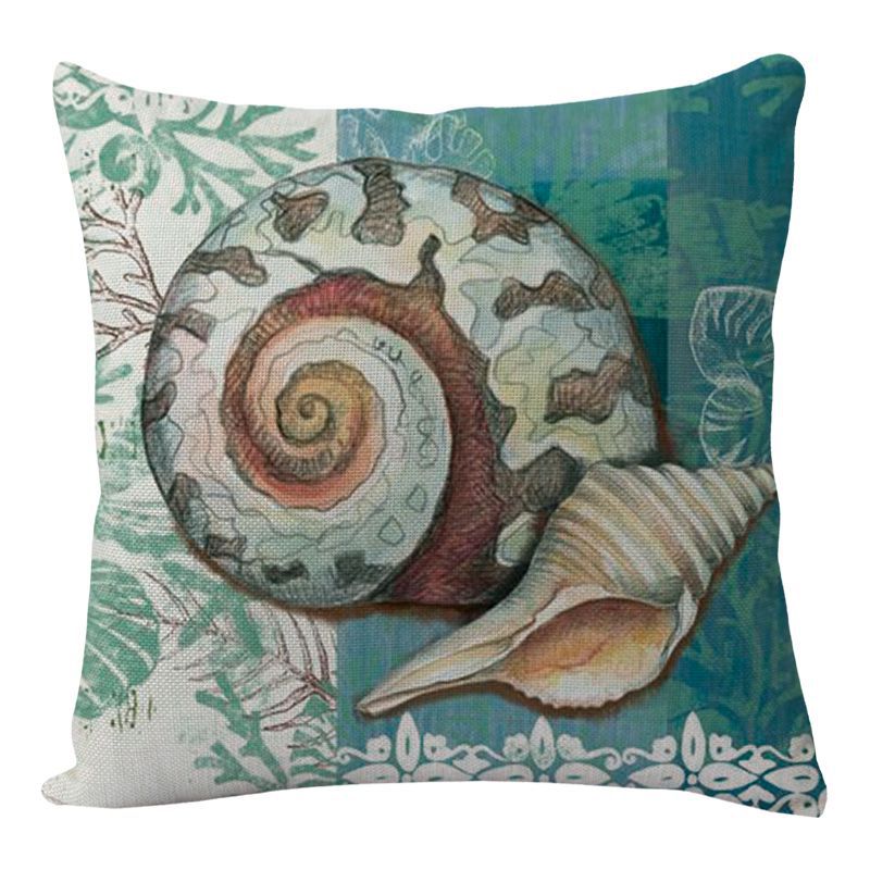 Cushion Covers Sea Turtle Printed Throw Pillow Cases For Home Decor Sofa Chair Seat Image