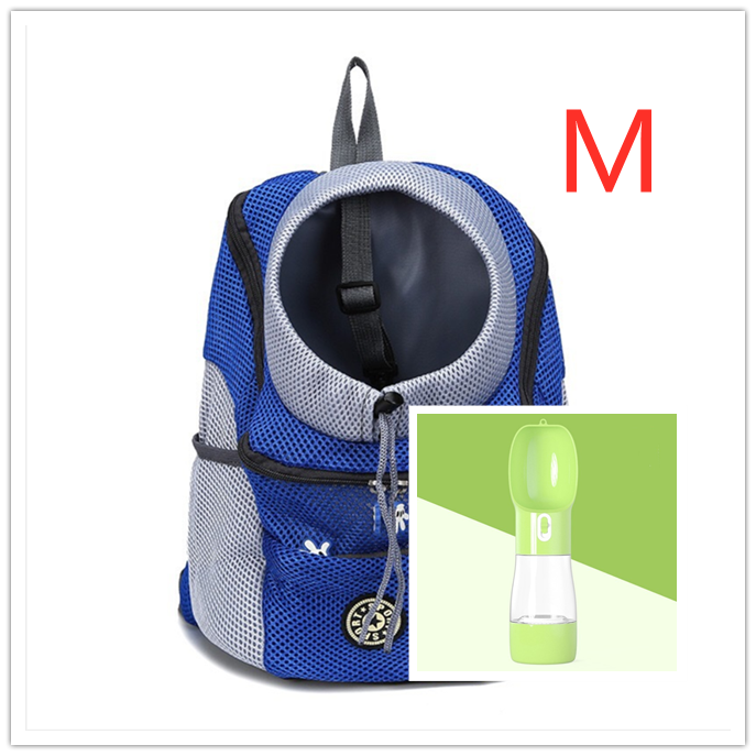 Pet Dog Carrier Carrier For Dogs Backpack Out Double Shoulder Portable Travel Outdoor Carrier Bag Mesh Image