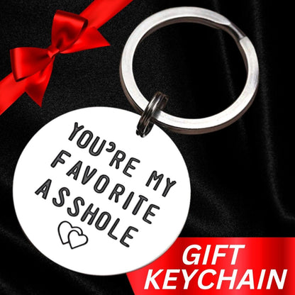 Funny Keychain Novelty Gag Gifts For Him Boyfriend Husband Valentine's Love Tag