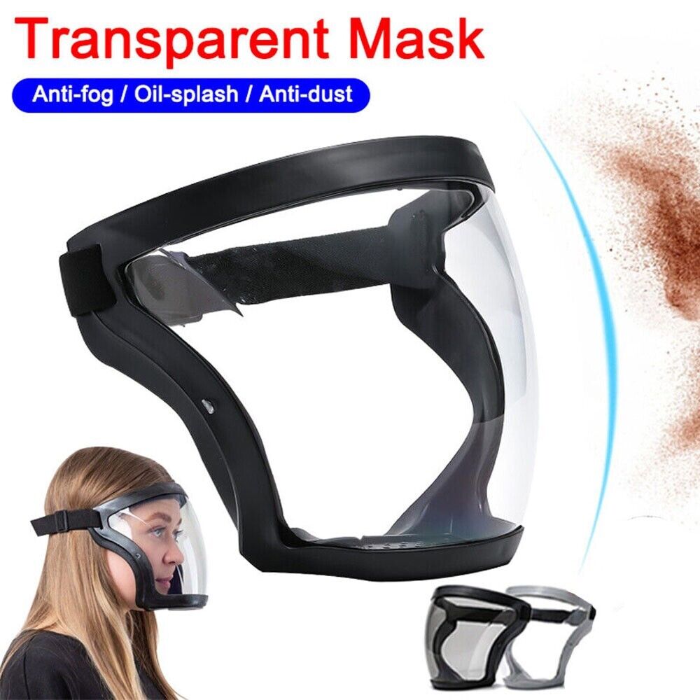 Anti-fog Shield Safety Full Face Super Protective Head Cover Transparent Mask Image