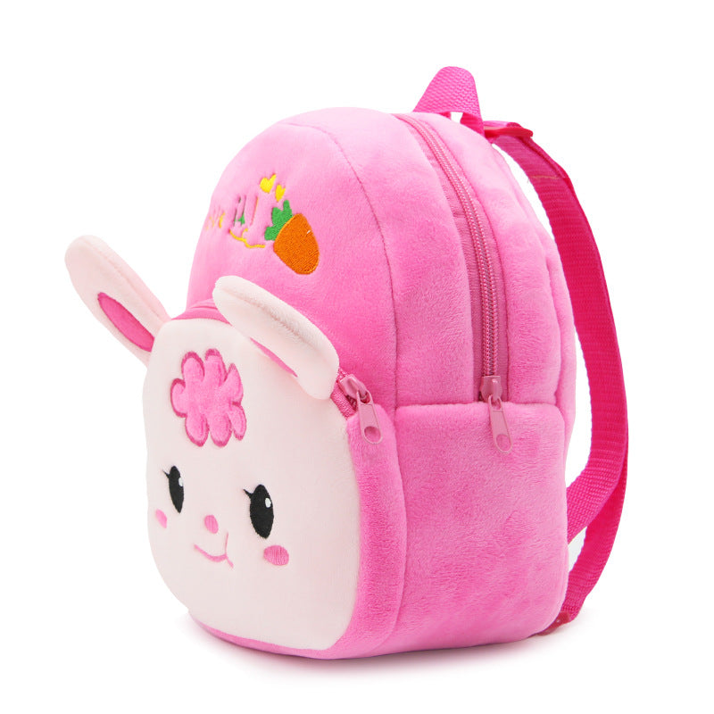 Cute Cartoon Animal Radish Rabbit Plush Backpack Image