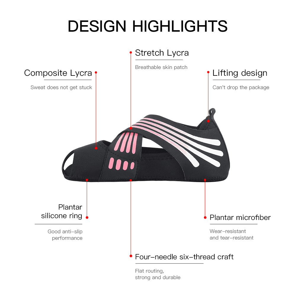 Professional Non-slip Gym Yoga Shoes Flat Soft Anti-slip Sole Ballet Fitness Dance Shoes Pilates Yoga Shoes Socks Image