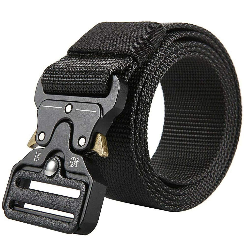 Military Tactical Belt Heavy Duty Security Guard Working Utility Nylon Waistband Image