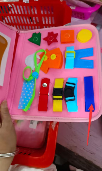 New Busy Book Children's Busy Board Dressing And Buttoning Learning Baby Early Education Preschool Sensory Learning Toy Image