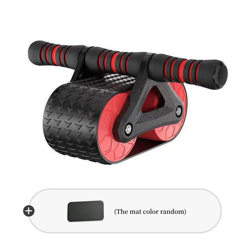 Double Wheel Abdominal Exerciser Women Men Automatic Rebound Ab Wheel Roller Waist Trainer Gym Sports Home Exercise Devices Image