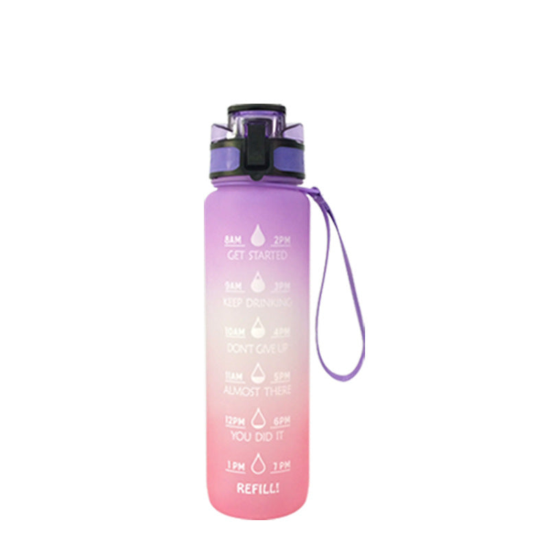 Transparent Flask Water Bottle 1000ml Bottled Kawaii Bottle Bpa Free Infuser Plastic Milk Sports Clear Water Bottle Kawaii Cup Image