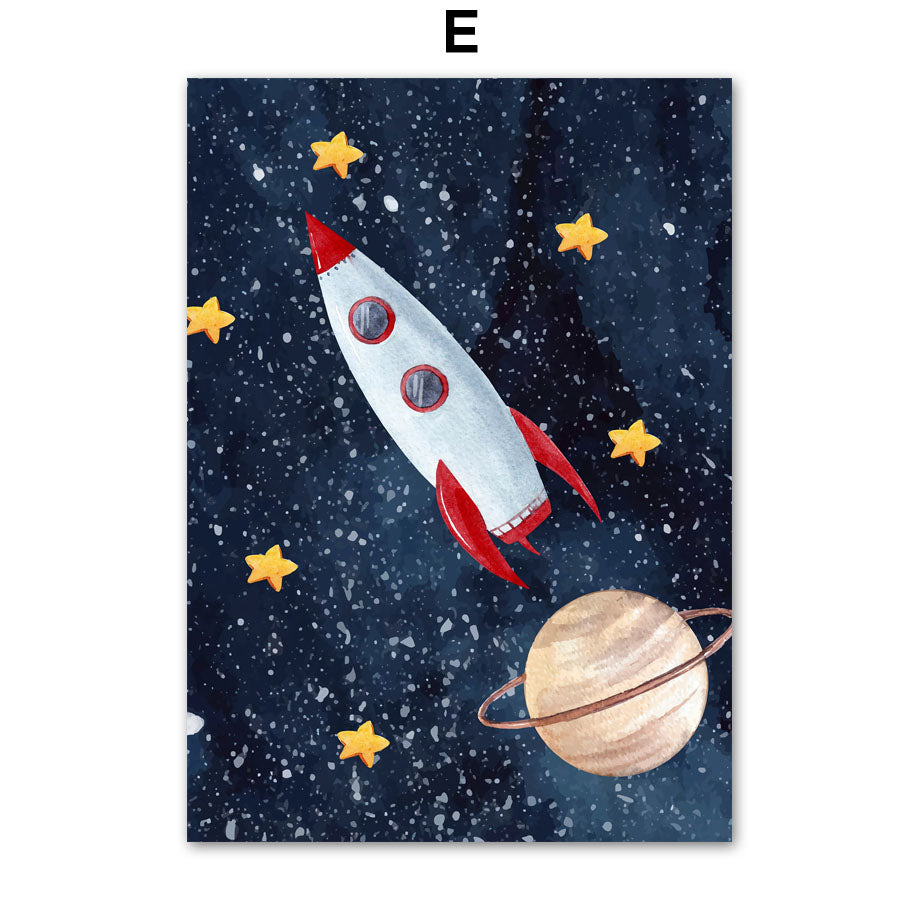 Astronaut Wall Art Canvas Painting Image