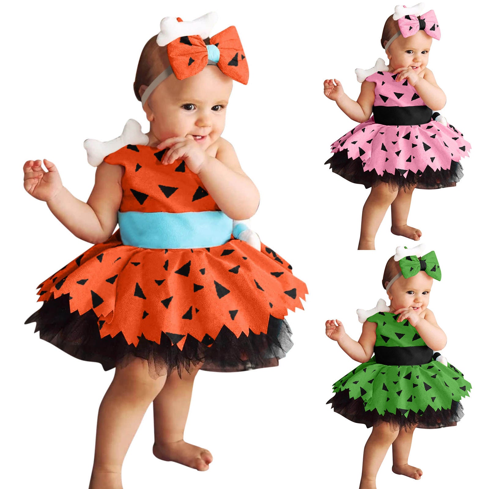 Girls Fashion Simple Halloween Mesh Costume Suit Image