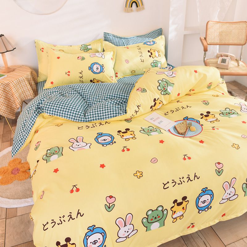 Pillowcase Bed Cover Set Sets Bedding Bedsheet Quilt Duvet Image