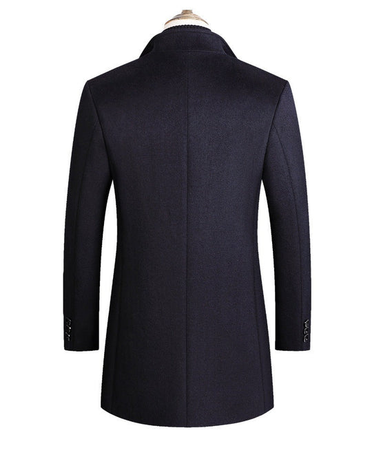 Woolen Coat Men Autumn And Winter Middle-Aged Men Image