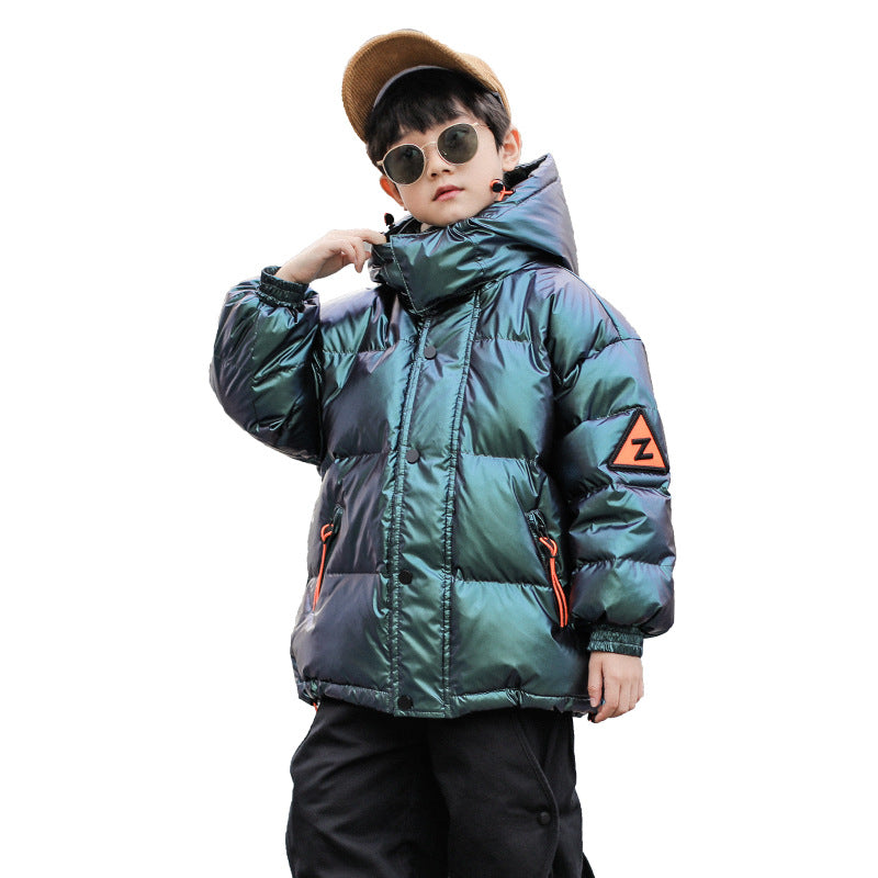 Western Style Big Kids Thick Winter Children's White Duck Down Jacket Image