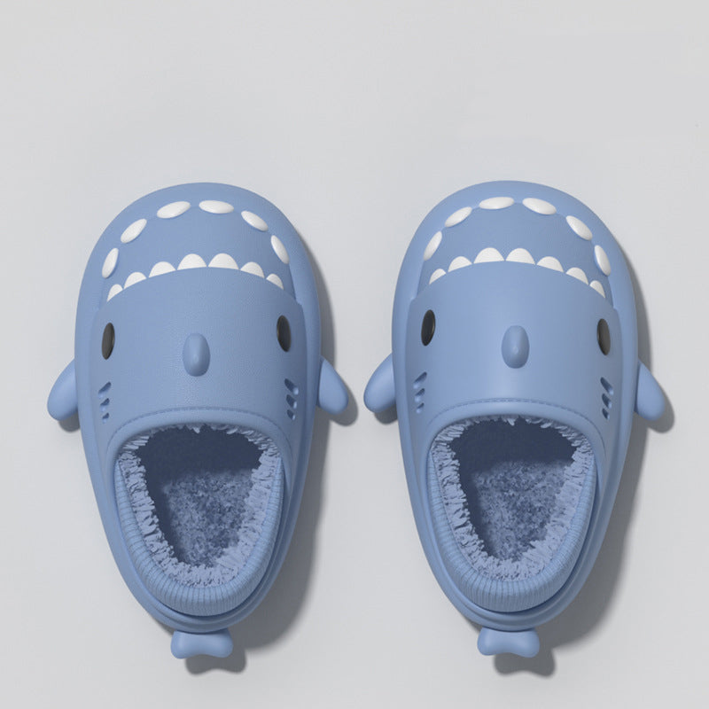 Shark Slippers Warm Winter House Shoes Couple Image