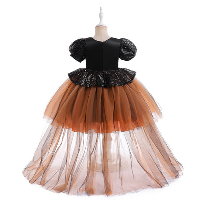 Halloween Girls' Witch Performance Costume Party Dress