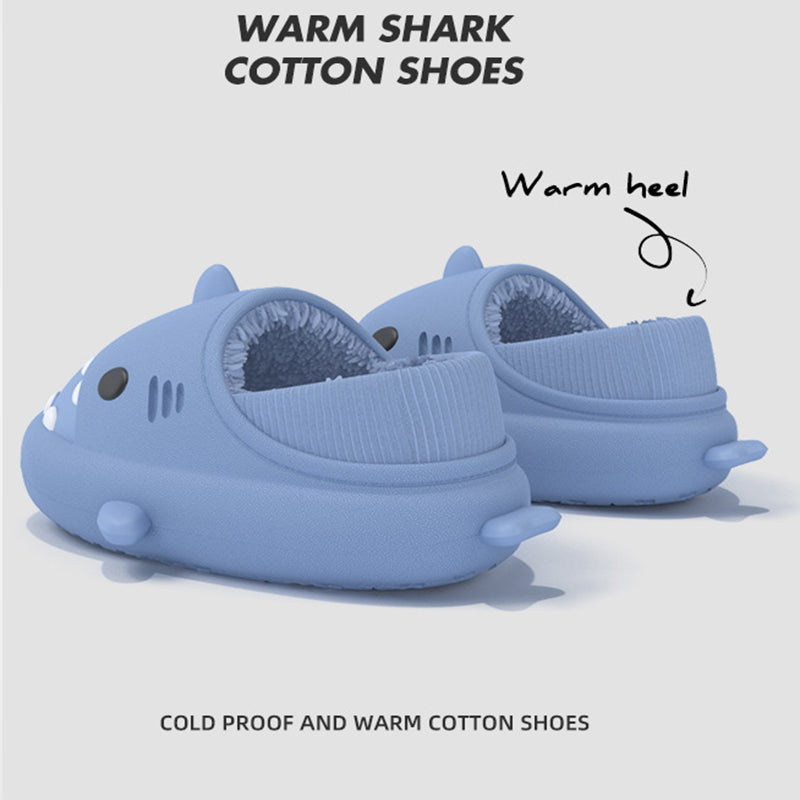 Shark Slippers Warm Winter House Shoes Couple Image