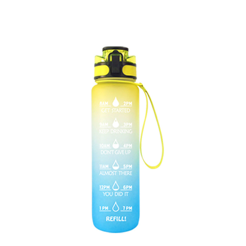 Transparent Flask Water Bottle 1000ml Bottled Kawaii Bottle Bpa Free Infuser Plastic Milk Sports Clear Water Bottle Kawaii Cup Image