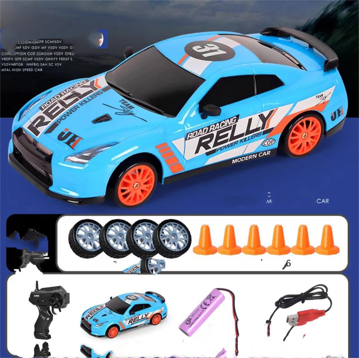 2.4G Drift Rc Car 4WD RC Drift Car Toy Remote Control GTR Model AE86 Vehicle Car RC Racing Car Toy For Children Christmas Gifts Image