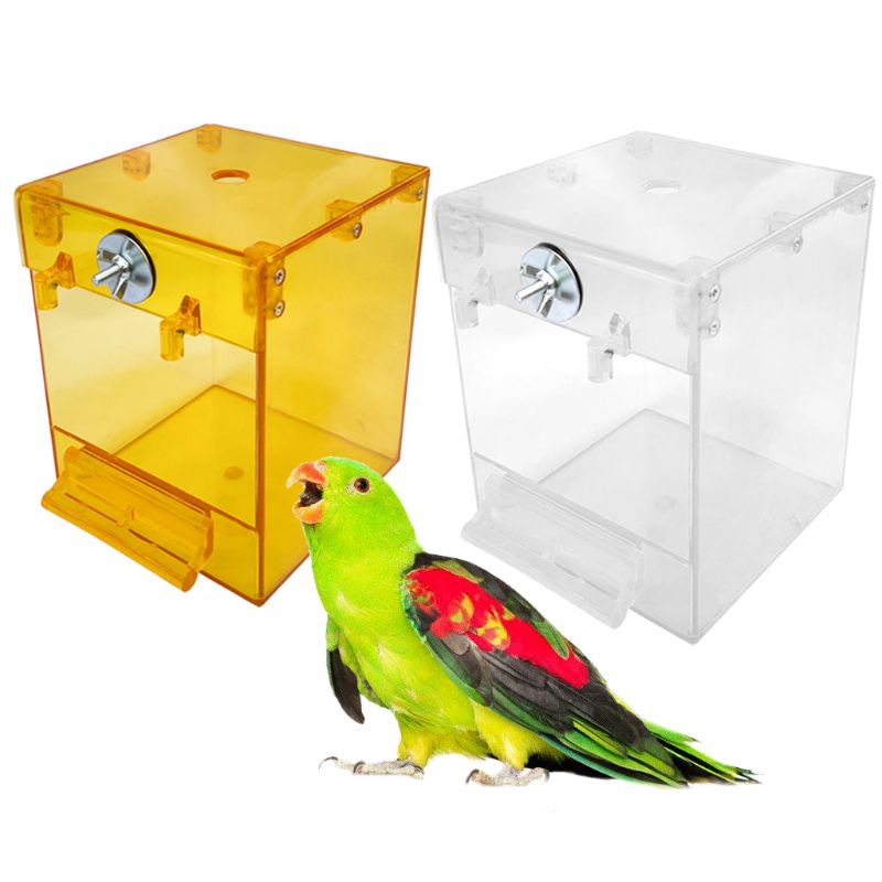 External Bird Bath Transparent Bath Square Basin Bird Supplies Pet Supplies Image