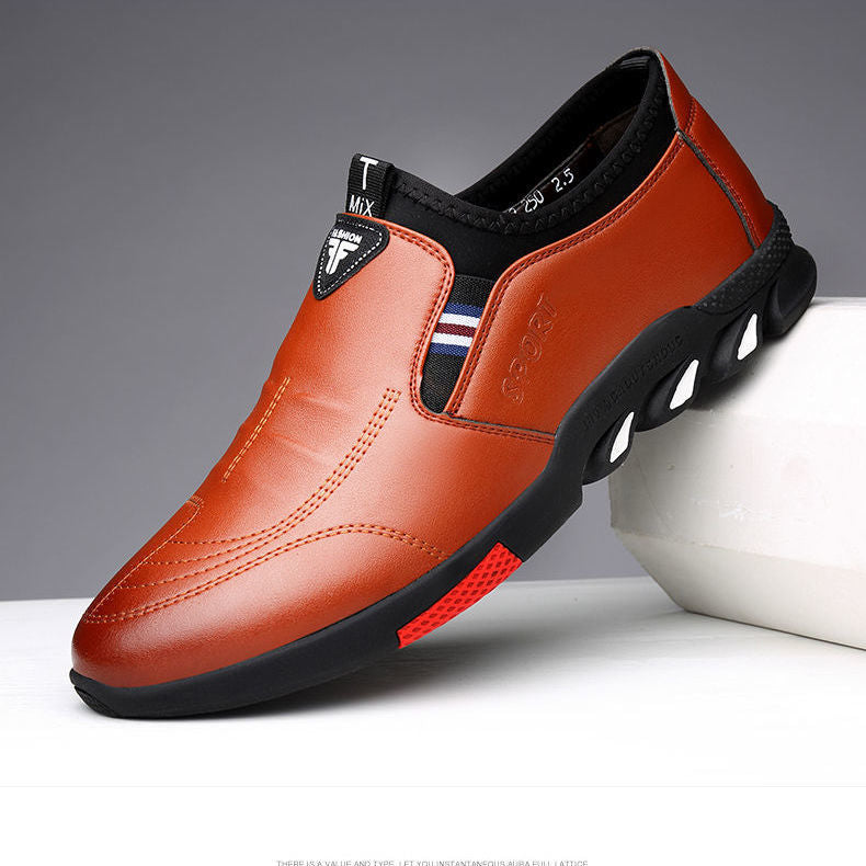 Leather Shoes Mens Leather Spring New Mens Business Image