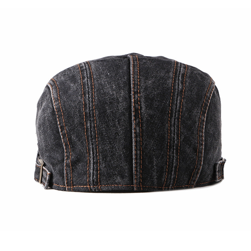 Fashion Wash Denim Beret Men Image