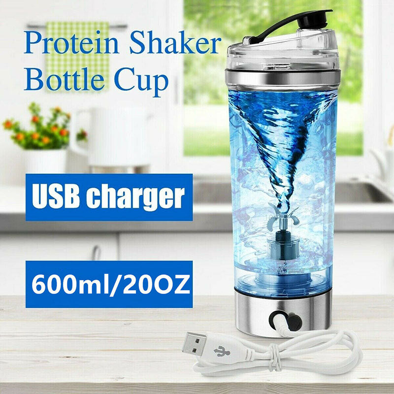 Electric Protein Shake Stirrer USB Shake Bottle Milk Coffee Blender Kettle Sports And Fitness Charging Electric Shaker Cup Image