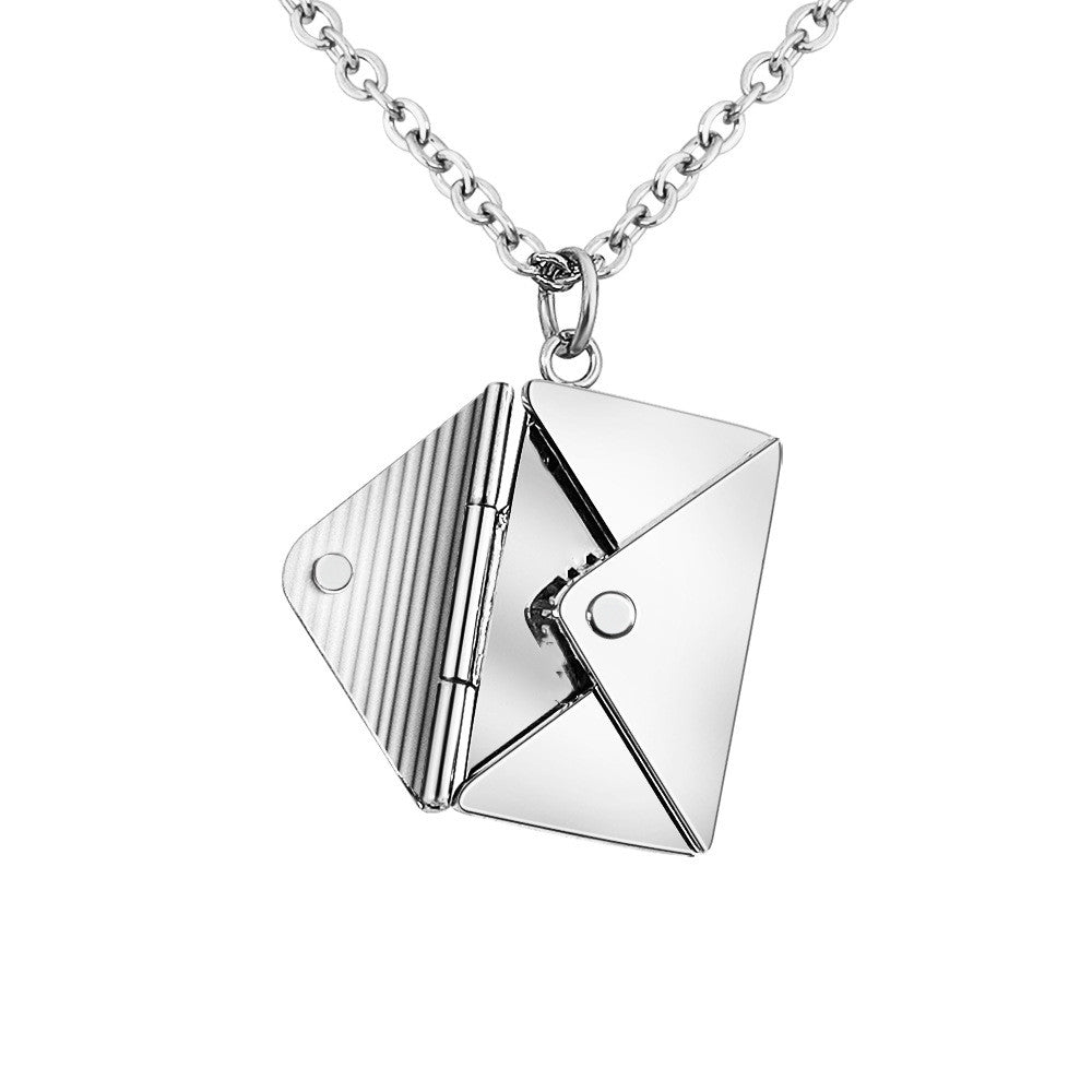 Fashion Jewelry Envelop Necklace Women Lover Letter Pendant Best Gifts For Girlfriend Image